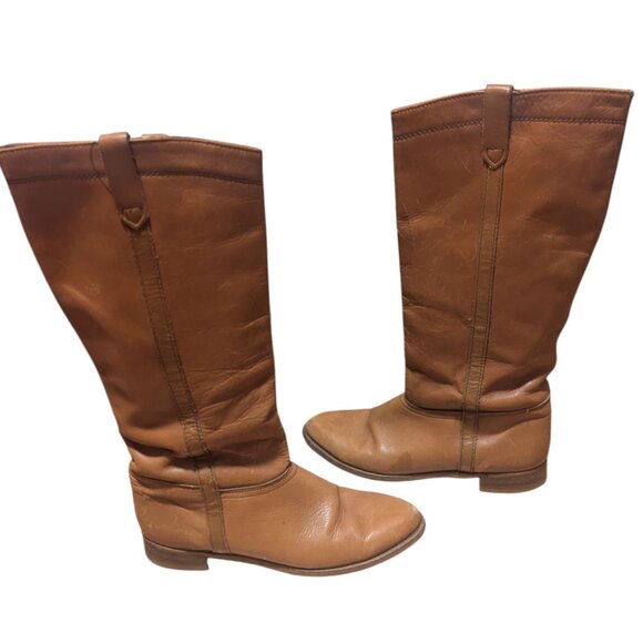 Vintage Dexter Riding Boots Western Leather Tall Boho Coastal Cowgirl Festival - Picture 2 of 10